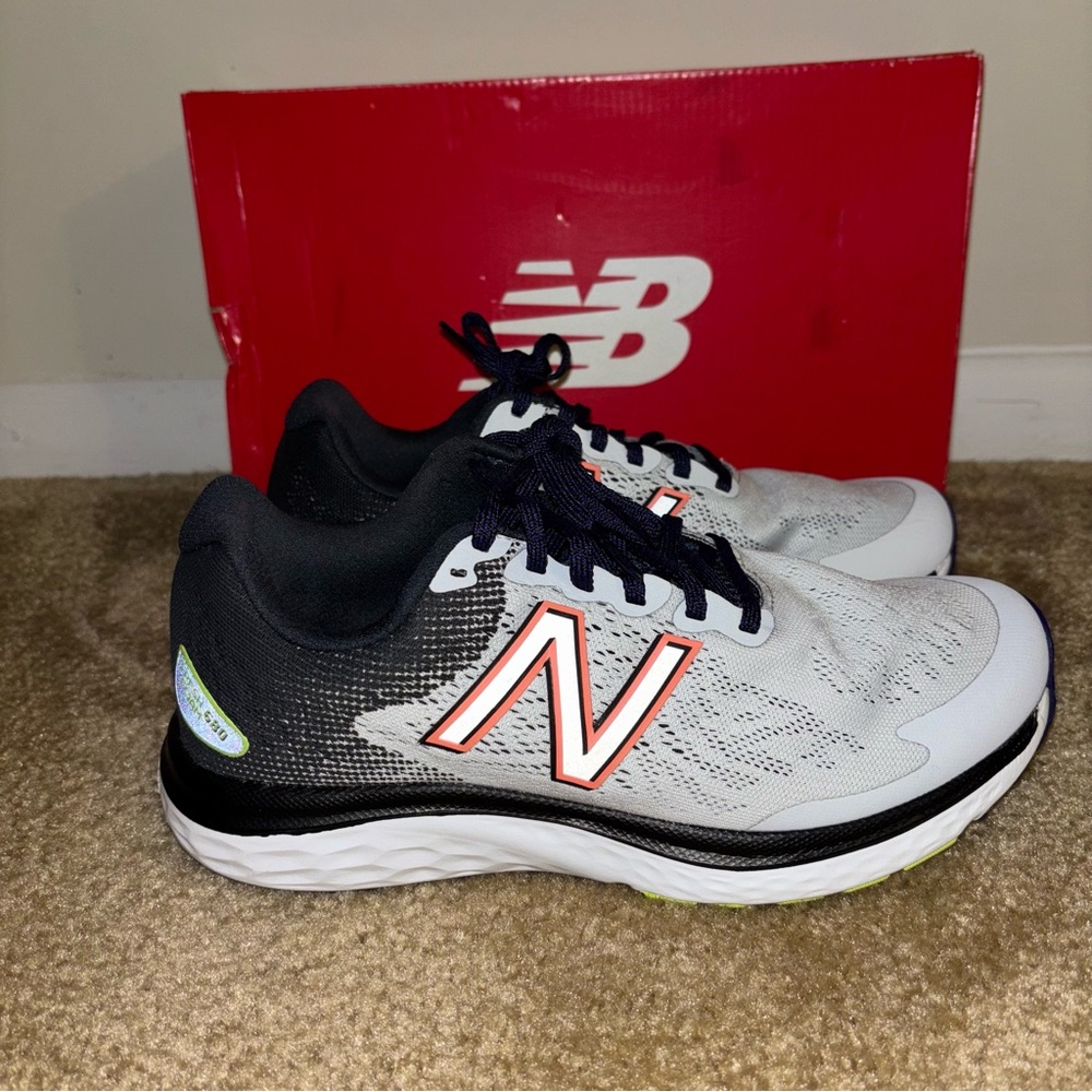 New Balance Fresh Foam White and Black Sneakers